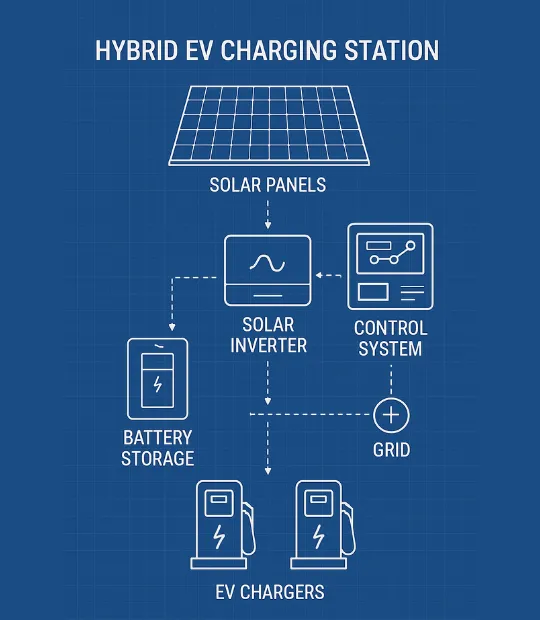 Hybrid EV- Charging Station